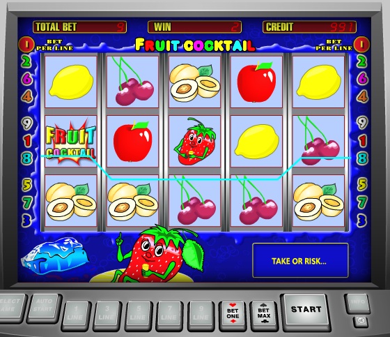 играть в игровой автомат Fruit Cocktail бесплатно онлайн